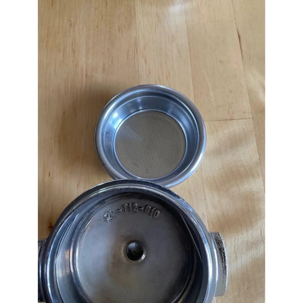 Rancilio Espresso Portafilter Set 20-112-010 with Filter Baskets Lot of 3